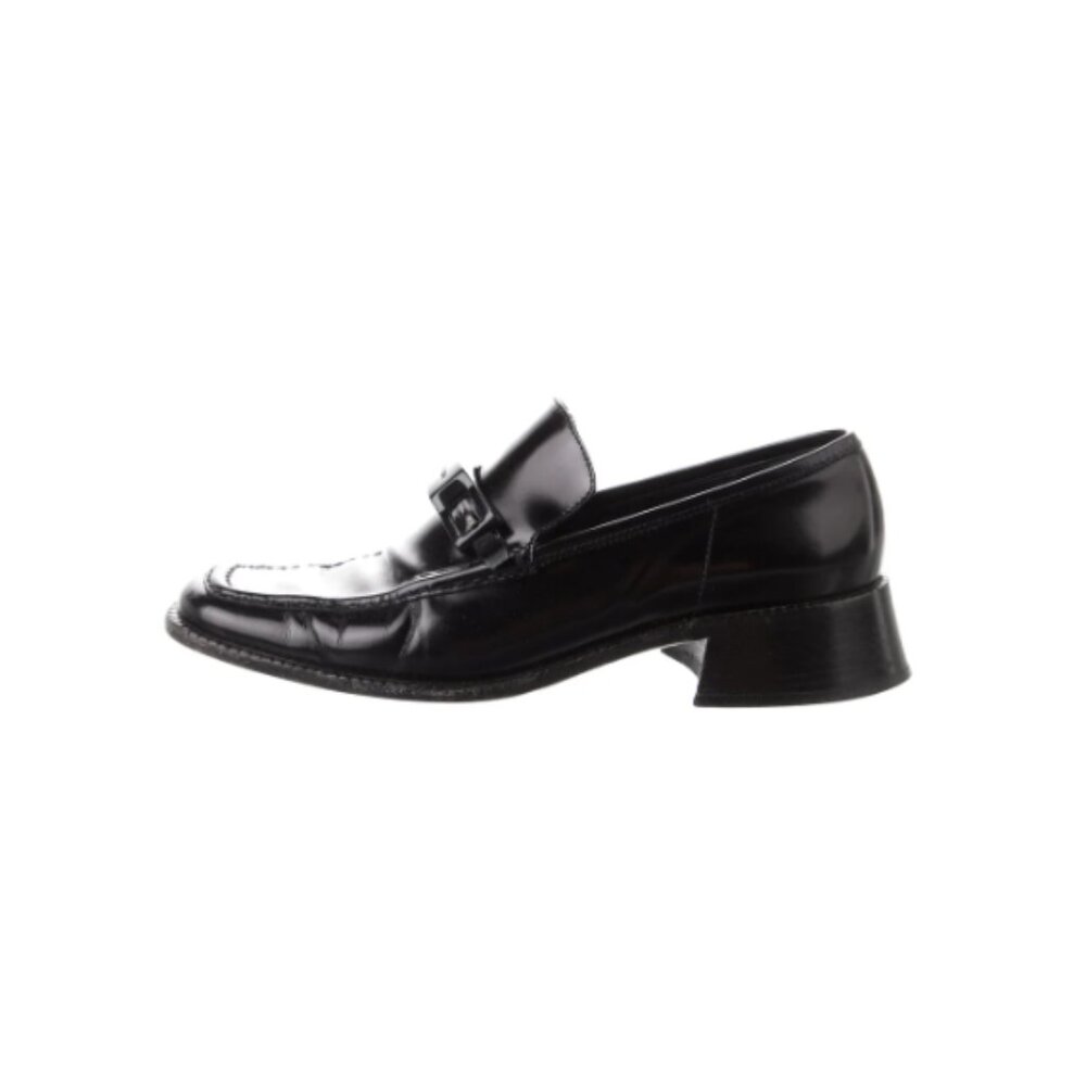 Black Prada Leather Loafers (IT 38.5/ US 8.5)
